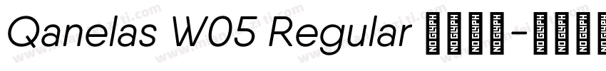 Qanelas W05 Regular 语言英文字体转换